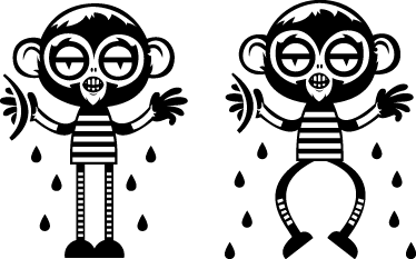 Tapete vinílico quarto casal de macacos - TenStickers