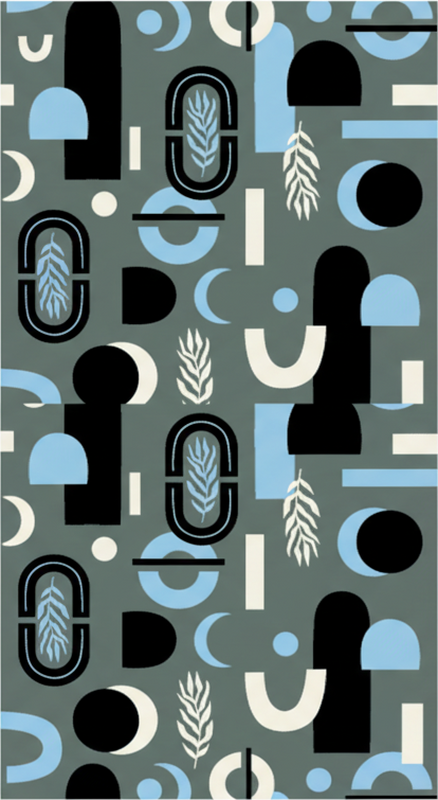 Tapete vinílico quarto com fundo geométrico abstrato - TenStickers