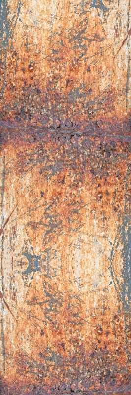 Tapete vinílico quarto padrão concreto marrom e cinza - TenStickers