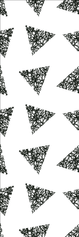 Tapete vinílico quarto com padrão de peças únicas podres - TenStickers