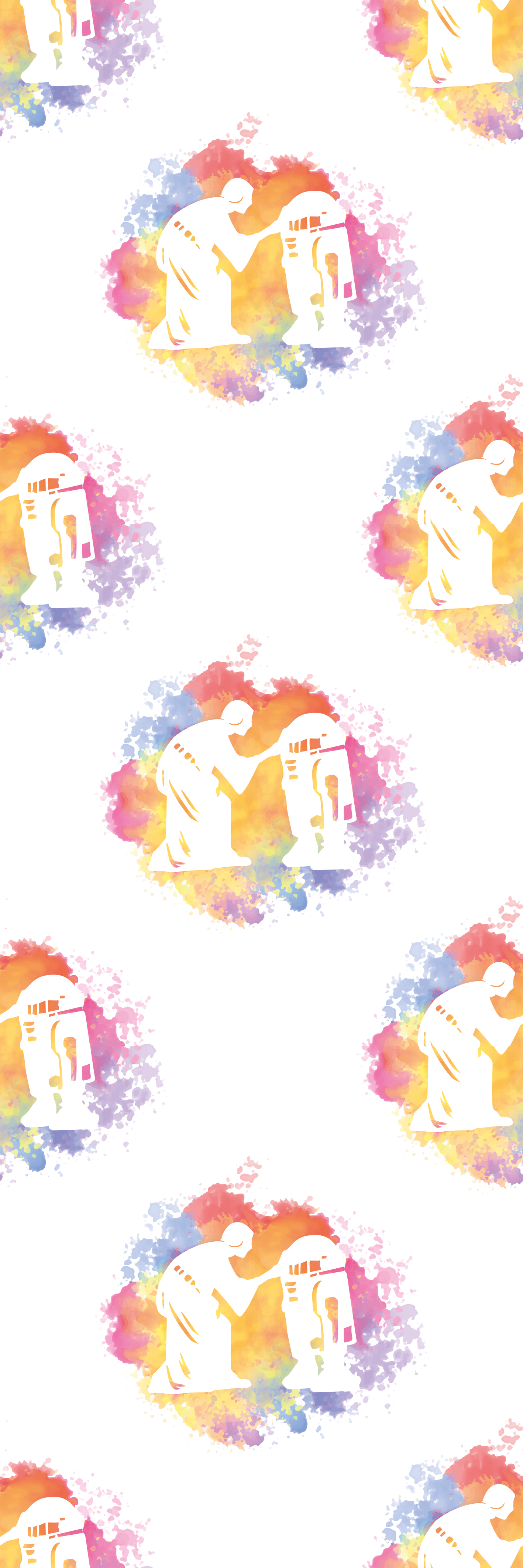 Tapete vinílico quarto padrão colagem brilhante cósmica - TenStickers