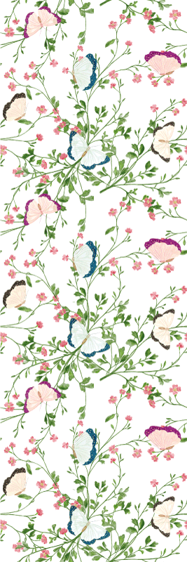 Tapete vinílico quarto aquarela fantasia - TenStickers