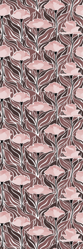 Tapete vinílico quarto padrão abstrato vintage - TenStickers