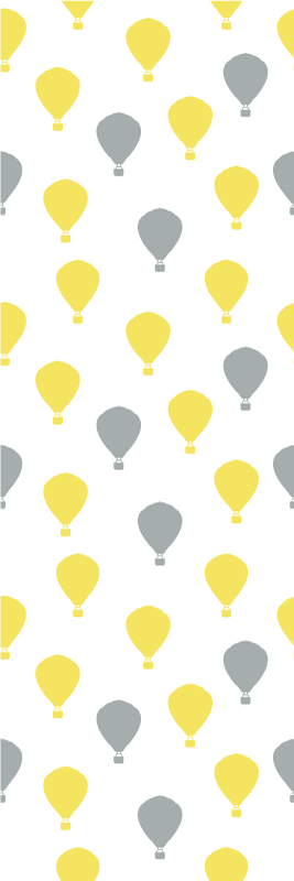 Tapete vinílico quarto balão de ar pantone - TenStickers