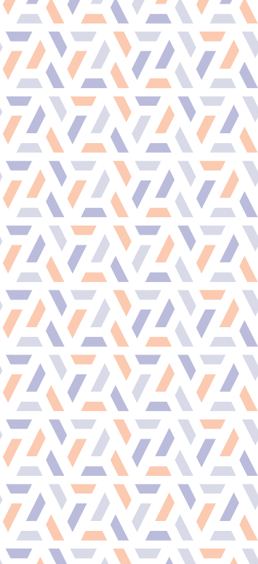 Tapete vinílico quarto com linhas geométricas nórdicas - TenStickers