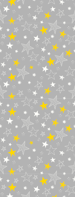Tapete vinílico quarto estrelas pantone - TenStickers