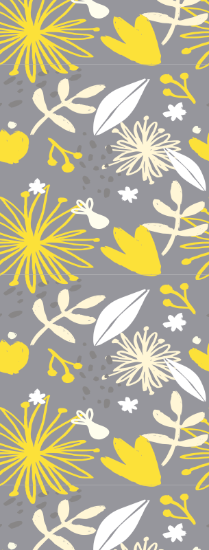 Tapete vinílico quarto floral vintage pantone - TenStickers