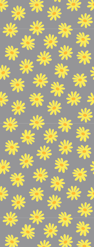 Tapete vinílico quarto na cor calêndula - TenStickers