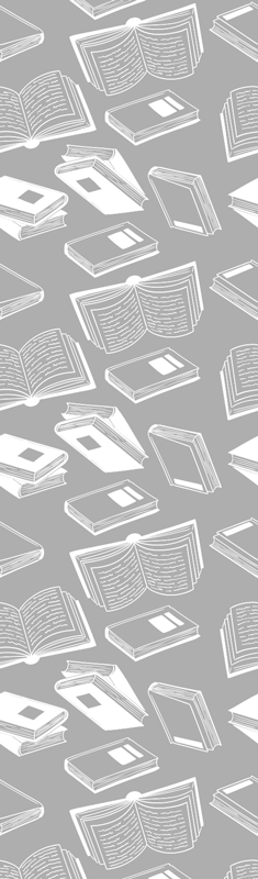 Tapete vinílico quarto poema cinza nórdico - TenStickers