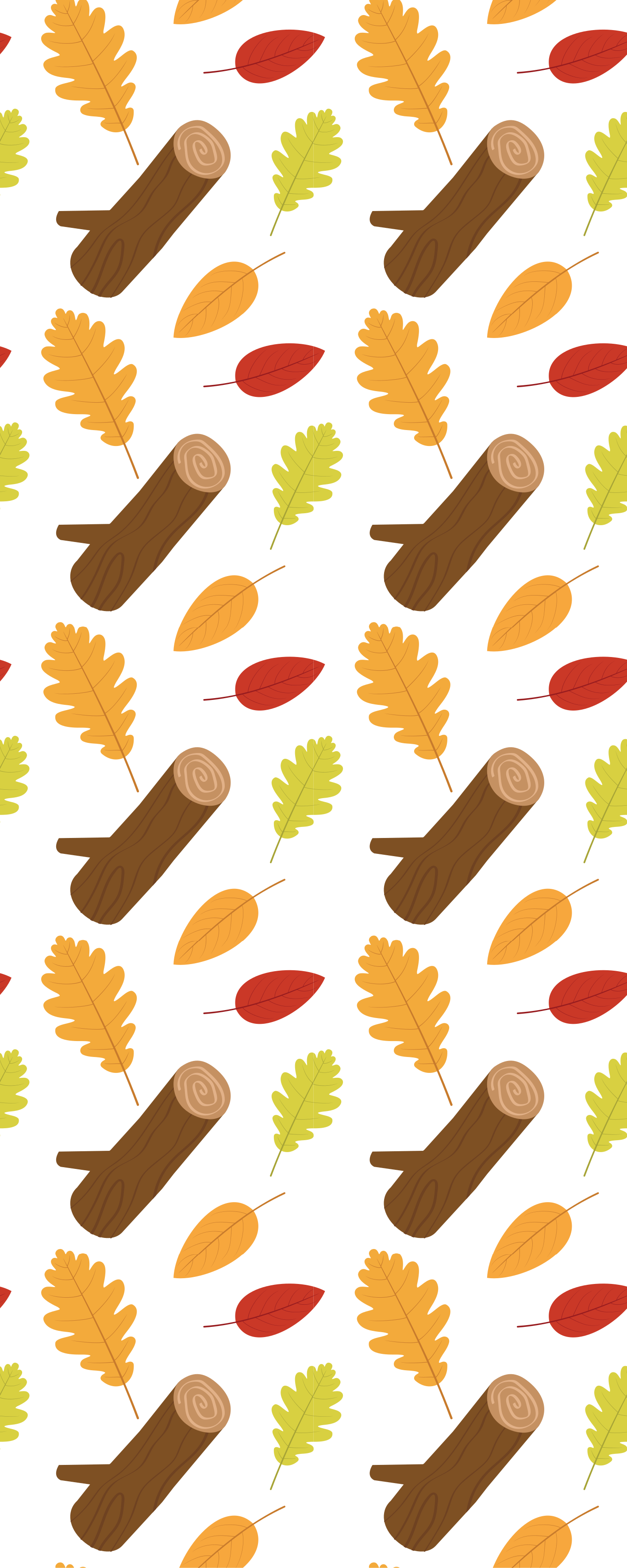 Tapete vinílico quarto árvores diferentes multicoloridas - TenStickers