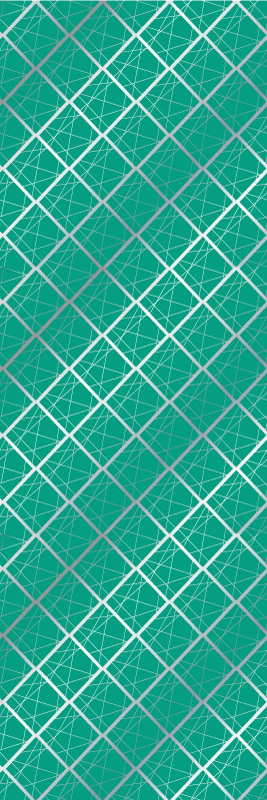 Tapete vinílico quarto efeito azulejos verdes - TenStickers