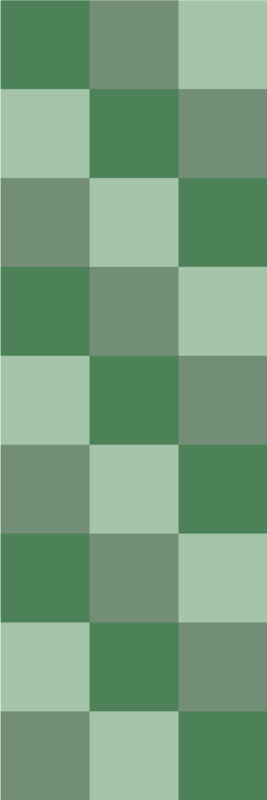 Tapete vinílico quarto em tons de azulejos verdes - TenStickers