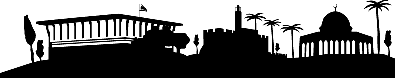 Tapete vinílico quarto paisagem de jerusalém - TenStickers