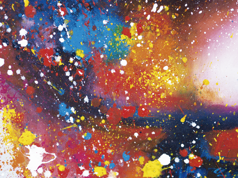 Tapete de vinil moderno Pintura abstrata - TenStickers