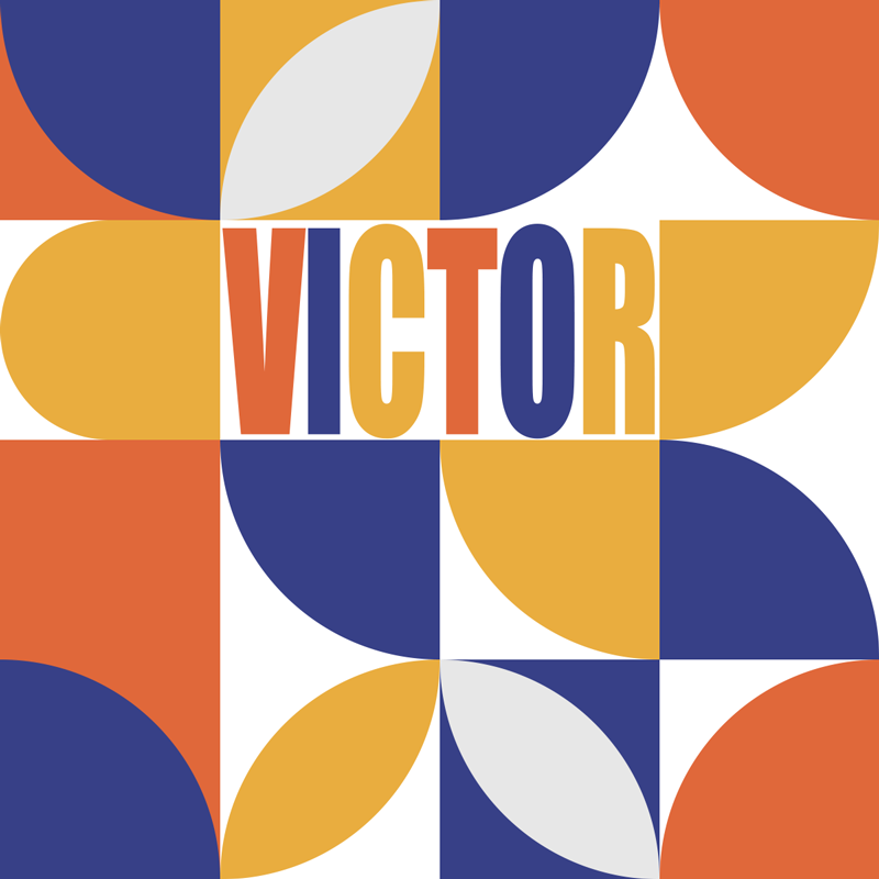 Tapete de vinil minimalista geométrico personalizável - TenStickers