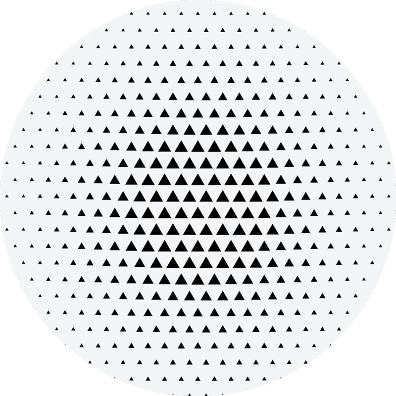 Tapete de vinil minimalista com triângulos - TenStickers