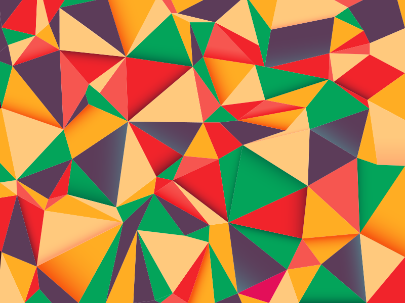 Tapete de vinil triângulos coloridos - TenStickers