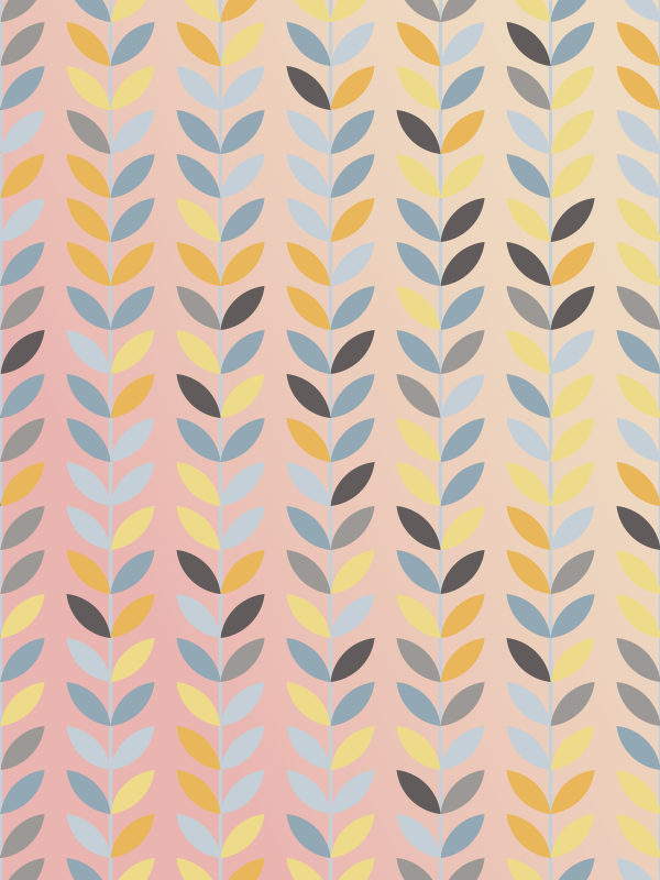 Tapete de vinil estilo nórdico flor maravilhosa - TenStickers