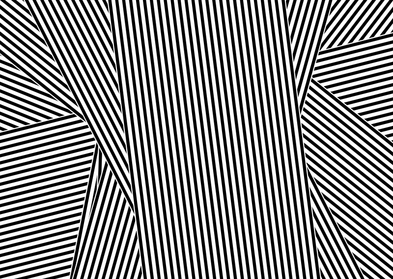 Tapete em vinil preto e branco com riscas - TenStickers