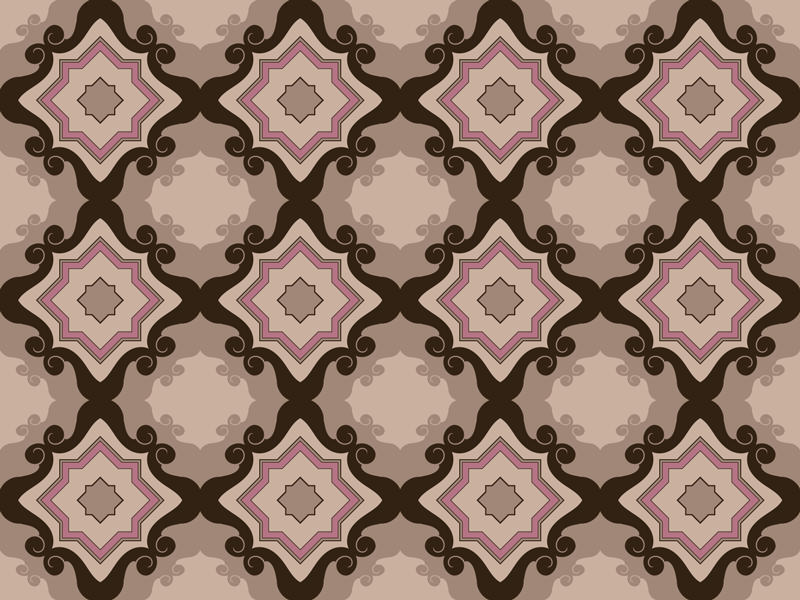 Tpete de vinil vintage azulejos barrocos - TenStickers