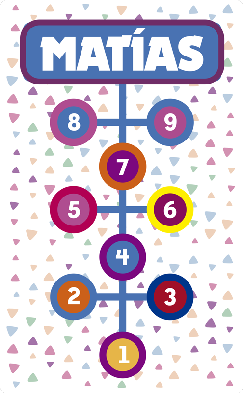 Engraçado tapete de vinil personalizável do jogo da amarelinha - TenStickers