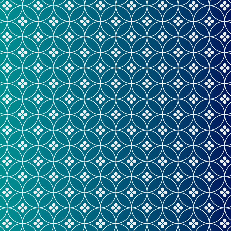 Impressionante tapete de vinil geométrico azul - TenStickers