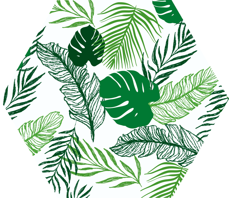 Tapete de vinil moderno em folha fina - TenStickers