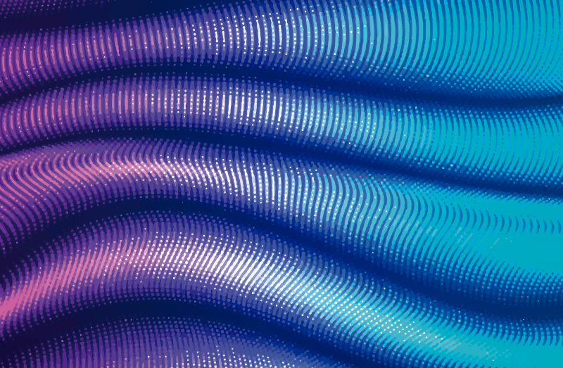 Tapete de vinil Riscas abstratas roxas e azuis - TenStickers