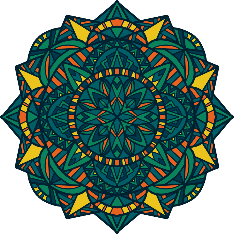 apete de vinil estilo mandala zen - TenStickers
