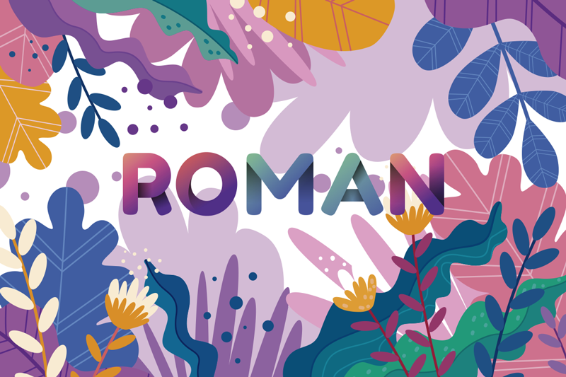 Tapete vinílico com nome botânico personalizado - TenStickers