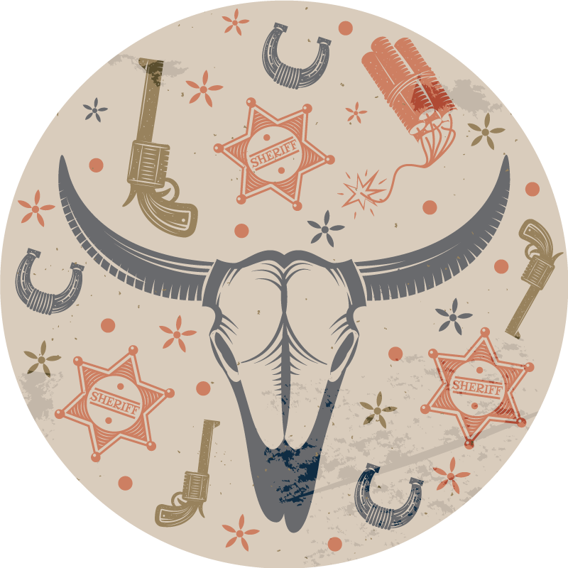 Tapete de vinil cowboy para crianças - TenStickers