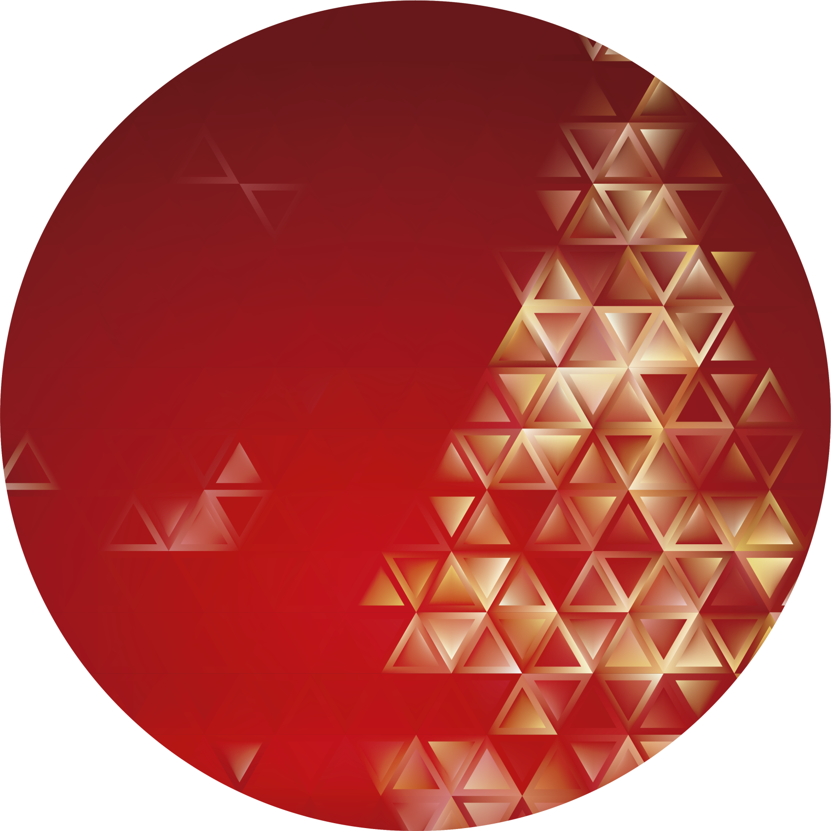 Tapete vinílico geométricas esfera ombre geométrica - TenStickers