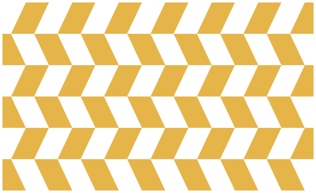 Figuras geométricas brancas e amarelas tapetes de vinil - TenStickers