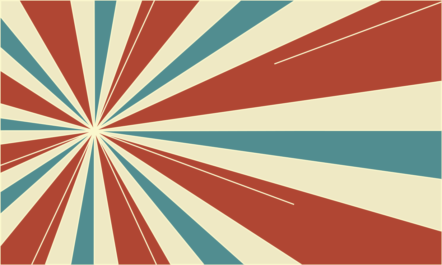 Tapete vintage de explosão de linhas retro - TenStickers