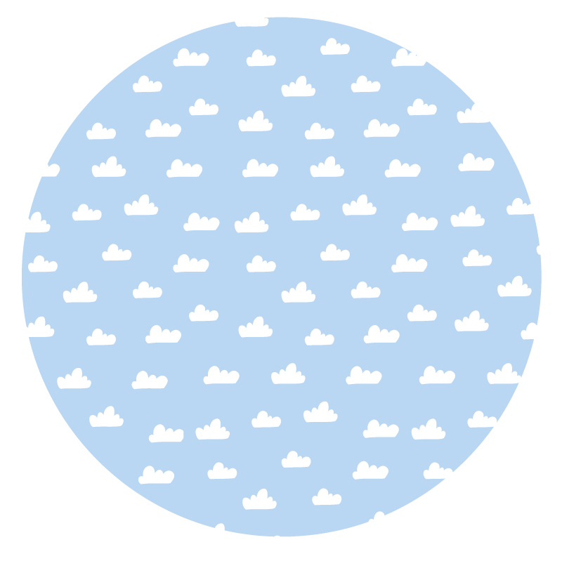 Tapete de vinil com nuvens azuis e brancas - TenStickers