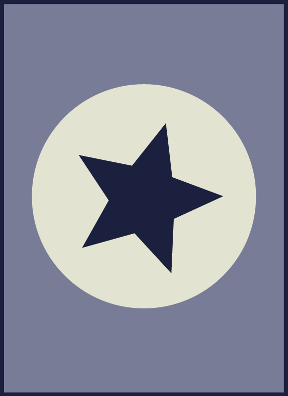 Tapete vinílico estrelas peça central estrela - TenStickers