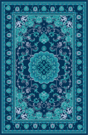 Tapete vinílico de mandala elegância em verde Água - TenStickers