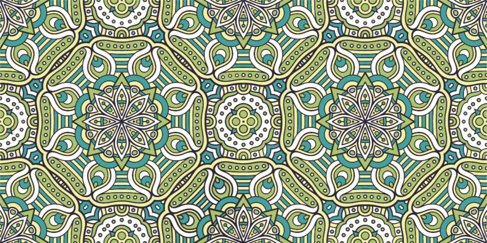 Tapete vinílico de mandala mandala estampada - TenStickers