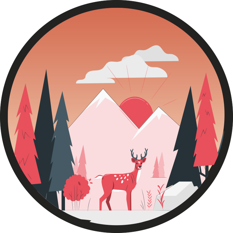 Tapete vinílico natureza cena serena de deserto - TenStickers