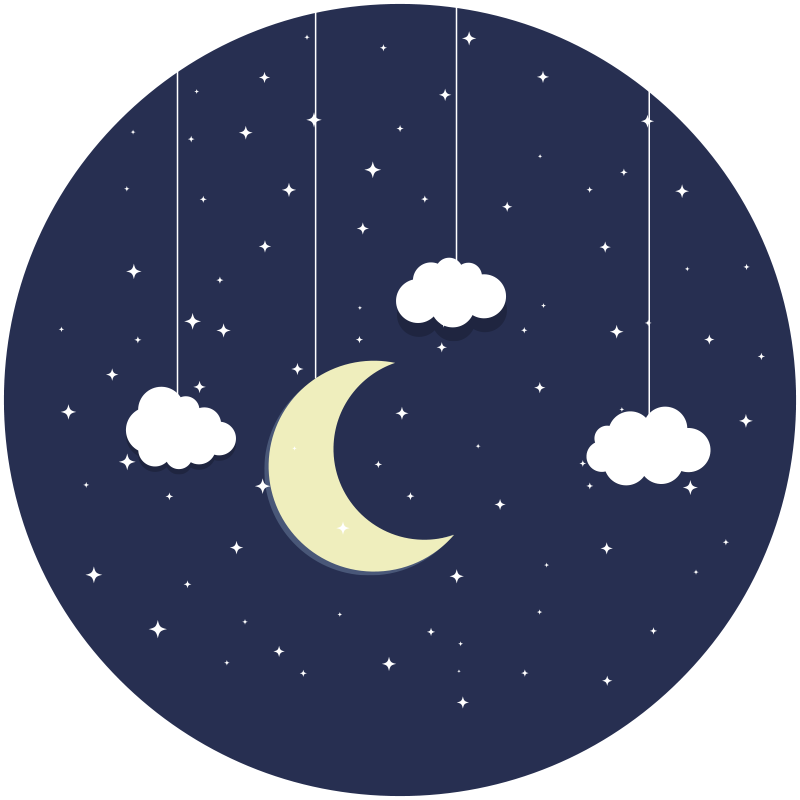 Tapete de vinil estrela de noite estrelada - TenStickers