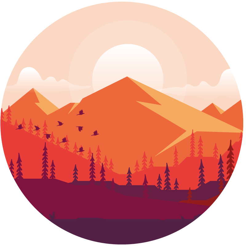 Tapete vinílico texturas paisagem montanhosa - TenStickers