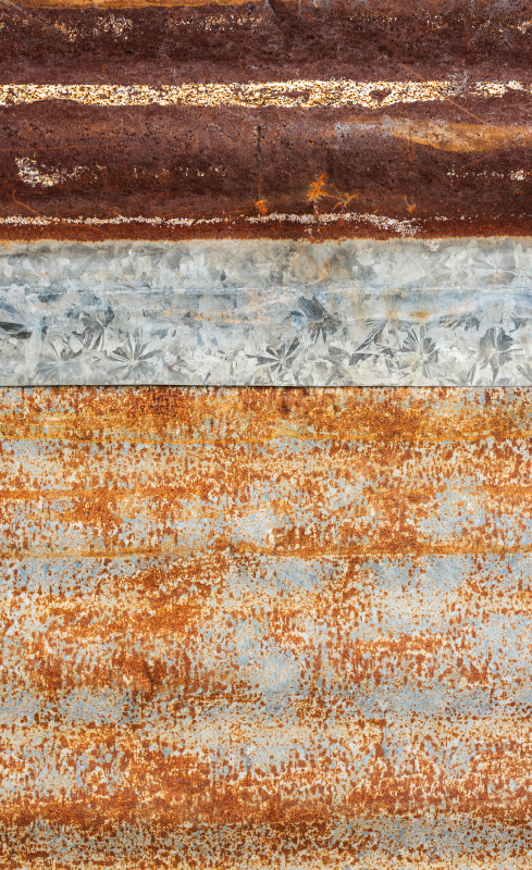 Tapete de vinil vintage enferrujado - TenStickers