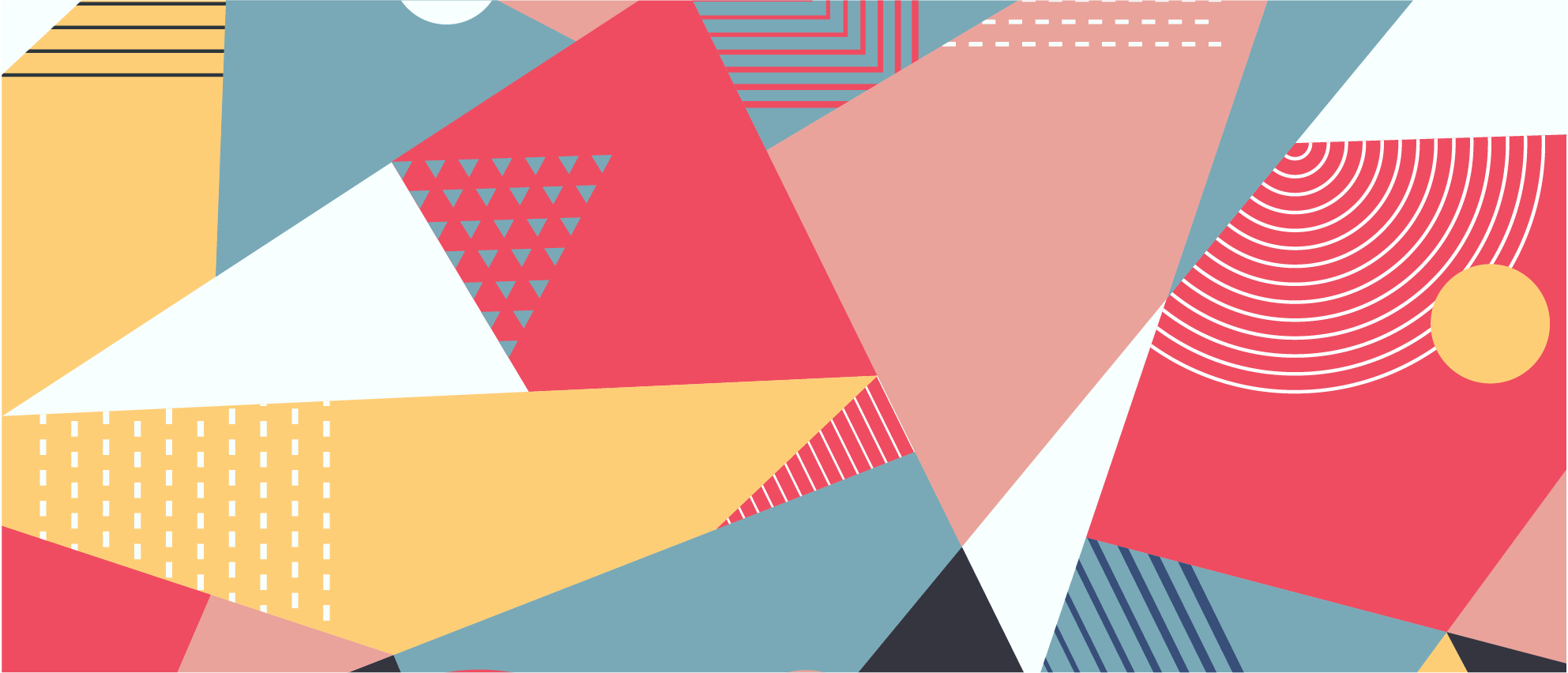 Tapete moderno colorido geométrico - TenStickers