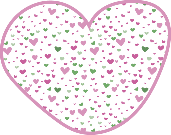 Tapete de vinil infantil fofinho com corações - TenStickers