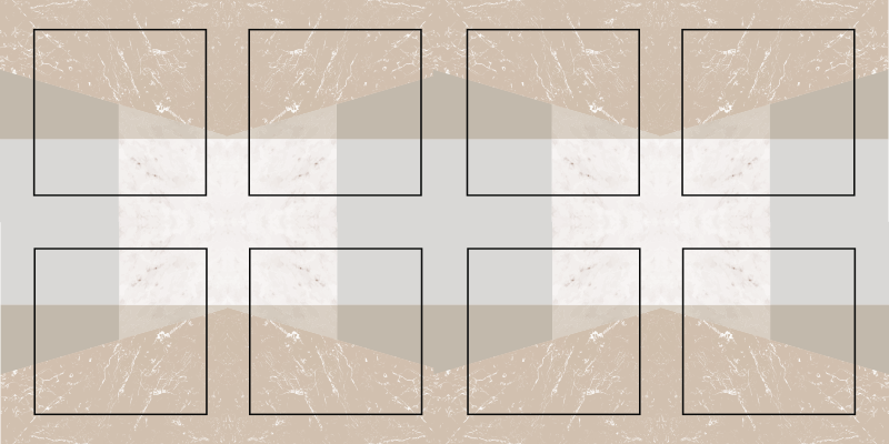 Tapete vinílico cozinha quadrados de mármore - TenStickers