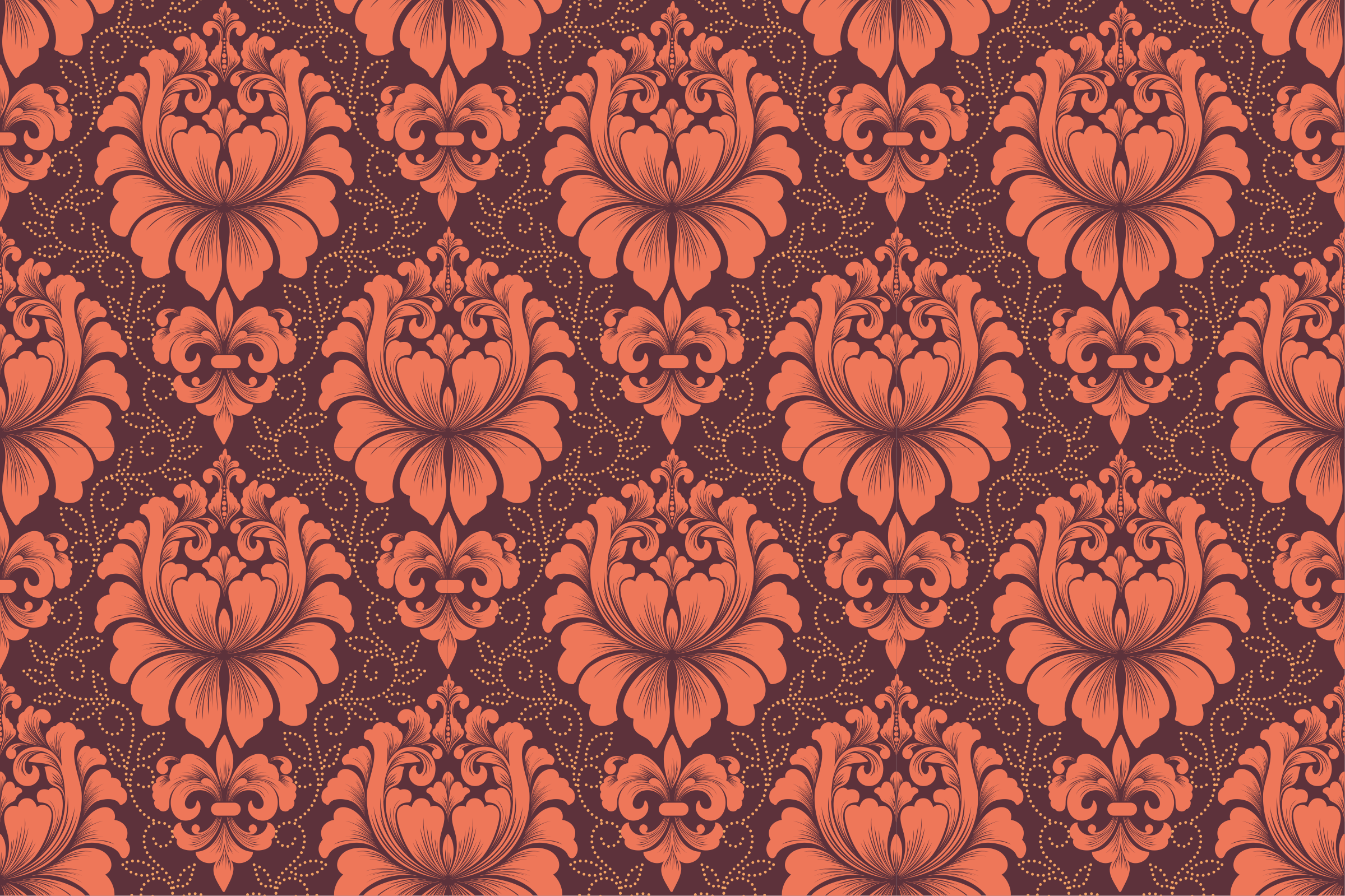 Tapete vinílico de mandala simetria ornamentada - TenStickers