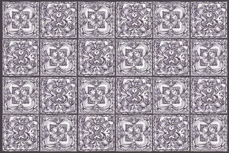 Tapete de vinil de azulejos italianos - TenStickers
