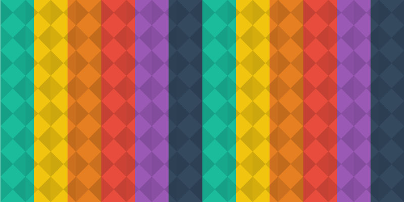 Tapete vinílico geométricas espectro geométrico colorido - TenStickers