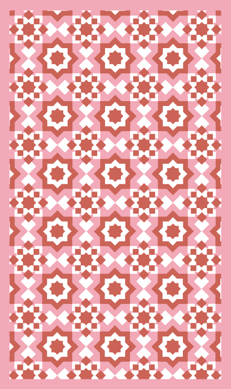 Tapete de vinil quadrado vermelho - TenStickers