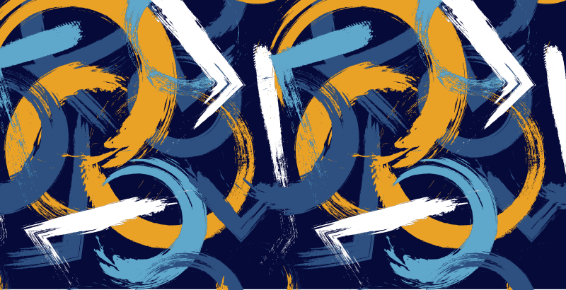 Tapete vinílico geométricas redemoinhos abstratos - TenStickers